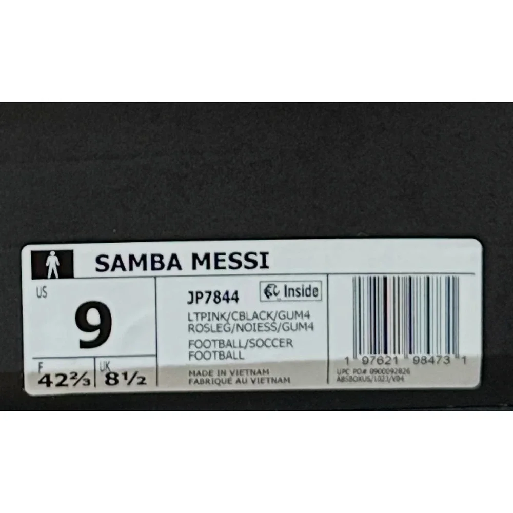 Adidas Samba Messi Inter Miami CF Pink Black Gum JP7844 Mens Size 9
